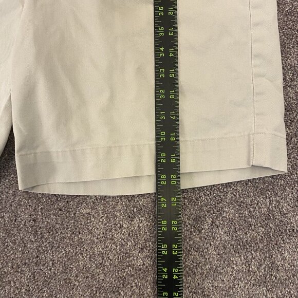 Polo Ralph Lauren Men's Chino Shorts Size 32 Ivory Cotton 8" Inseam Pockets EUC - Picture 12 of 16